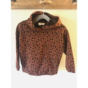 en elly leopard print hoodie girls 2t-3t new